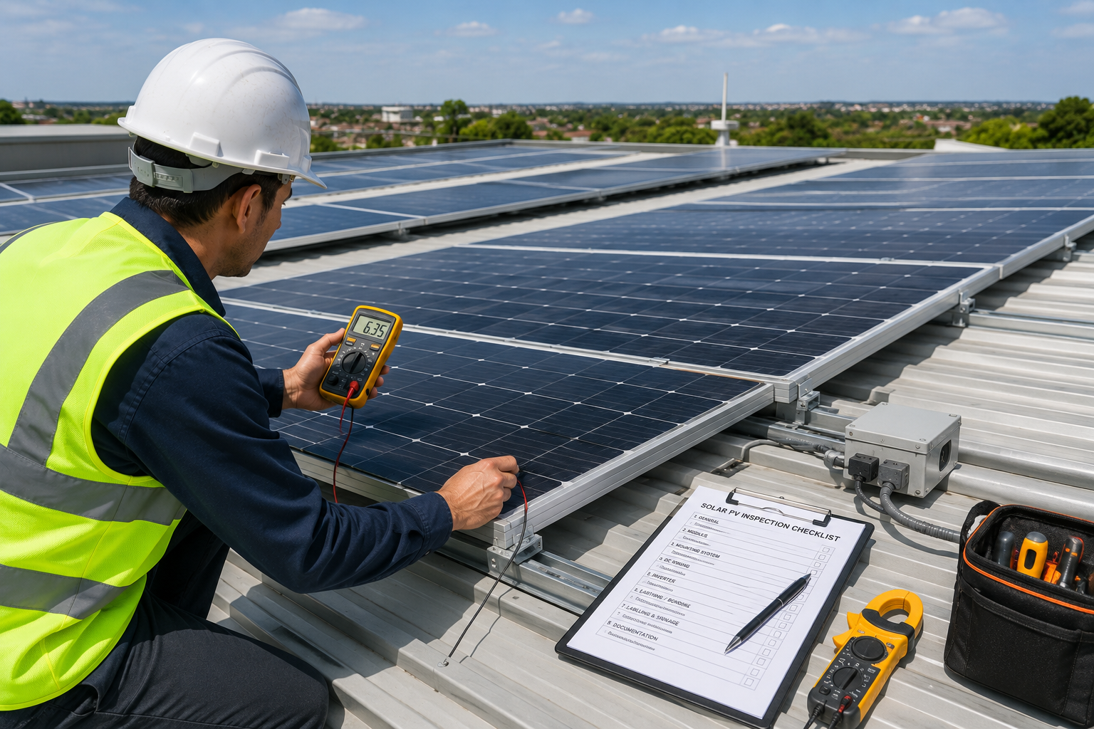 Real work image for Roof & Solar Checks